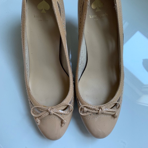 Kate Spade ♠️ Patent Nude Pump sz 6 - Picture 2 of 6